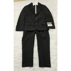 NWT Van Heusen Boy's‎ Black Suit Jacket and Slacks Outfit. Size 4